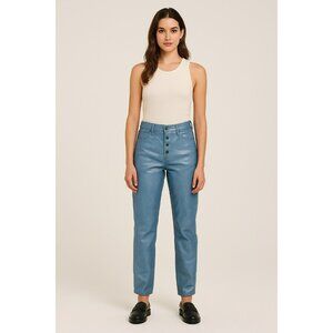 Dr. Martens Coated Denim Skinny Jeans Rare Size 30 Hi Waist